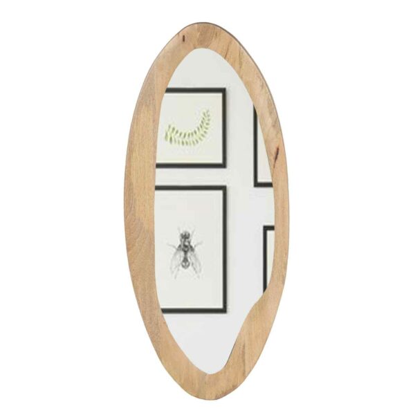 Baxston Mango Wood Oval Mirror Frame