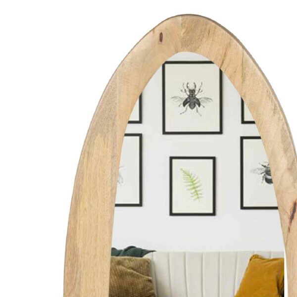 Baxston Mango Wood Oval Mirror Frame