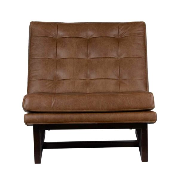 Belgian Mango Wood Leather Chair