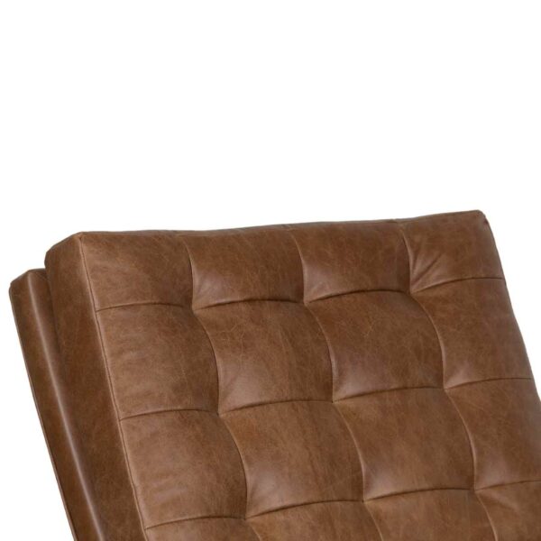 Belgian Mango Wood Leather Chair