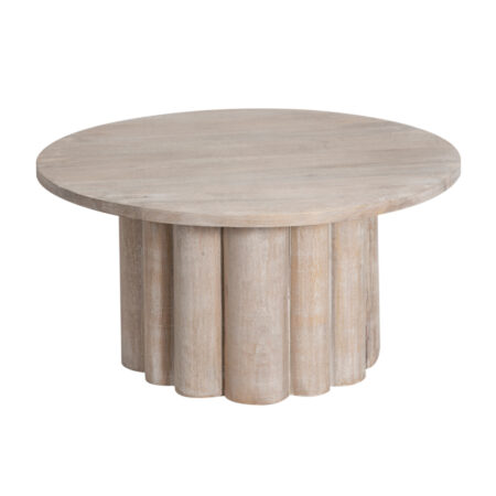 Benjamin Mango Wood Round Coffee Table