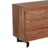 Bent Acacia Wood Metal 6 Drawer Dresser B