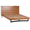 Bent Acacia Wood Metal Queen Bed Mattress Size 61x81 B