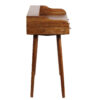 Bilevel Acacia Wood Desk in Cognac