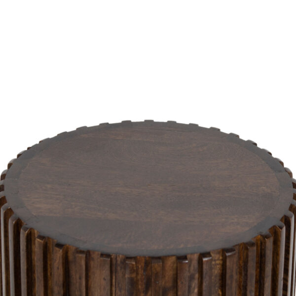 Bremen Mango Wood Side Table Walnut