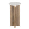 Bryant Mango Wood Marble Top Round Martini Table