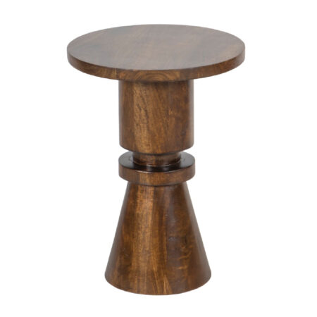 Burton Mango Wood Round Side Table