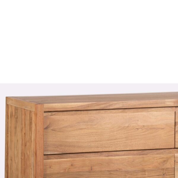 Byron Acacia Wood 6 Drawer Dresser