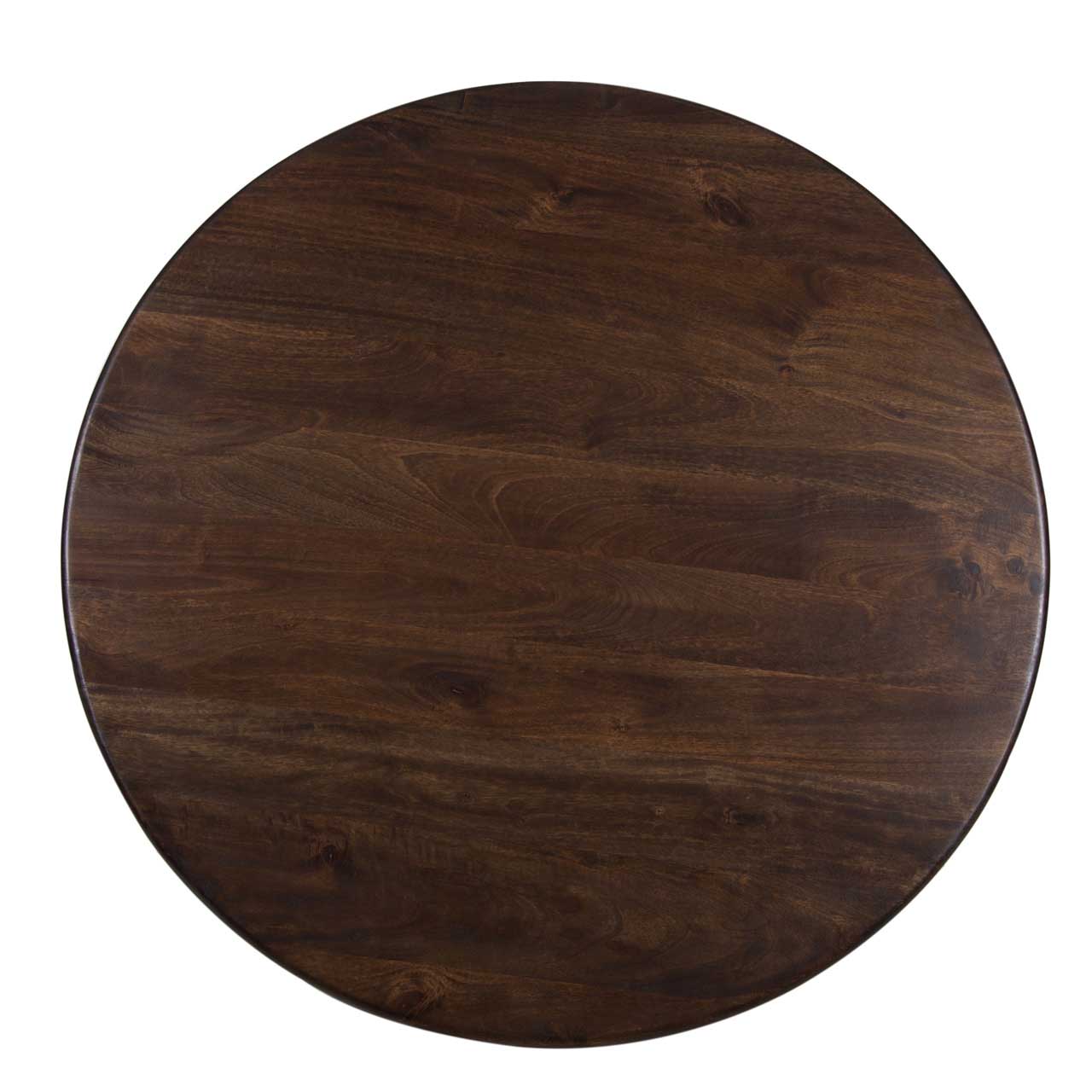 Byron Mango Wood Pedestal Round Dining Table