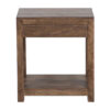 Caitrich Mango Wood 1 Drawer Side Table