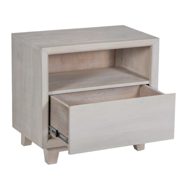 Cameron Mango Wood 1 Drawer Night Stand