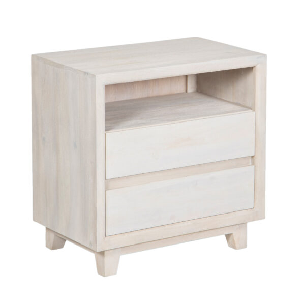 Cameron Mango Wood 2 Drawer Night Stand