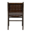 Carmel Mango Wood Leather Dining Chair