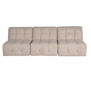 Cauchy Fabric 3 Seat Modular Sofa – Beige