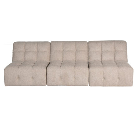 Cauchy Fabric 3 Seat Modular Sofa – Beige