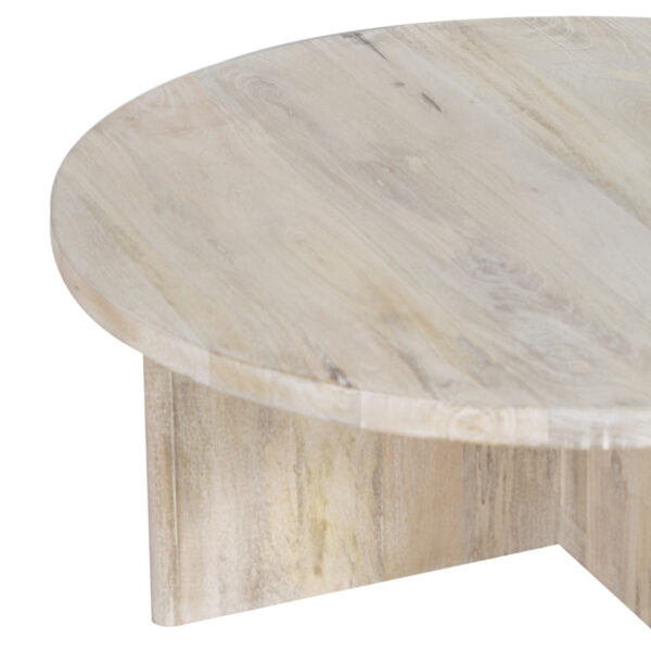 Cayman Manog Wood Round Coffee Table