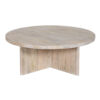 Cayman Manog Wood Round Coffee Table