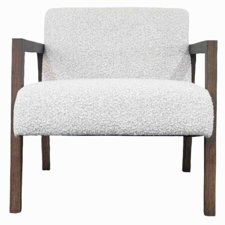 Celeste Wood Fabric Arm Chair
