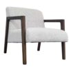 Celeste Wood Fabric Accent Chair