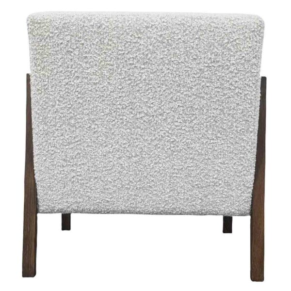 Celeste Wood Fabric Accent Chair