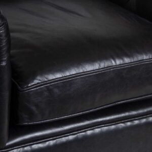 Chiswick Black Leather Chesterfield Sofa