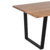 Clovis Acacia Wood Metal Dining Table