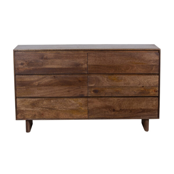 Columbus Mango Wood 6 Drawer Dresser