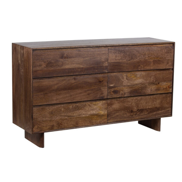 Columbus Mango Wood 6 Drawer Dresser