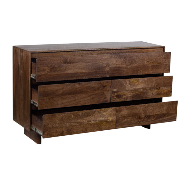 Columbus Mango Wood 6 Drawer Dresser