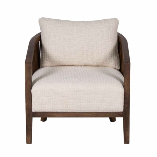 Copan Mango Wood Fabric Arm Chair