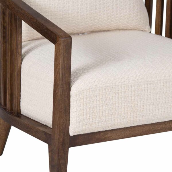 Copan Mango Wood Fabric Arm Chair