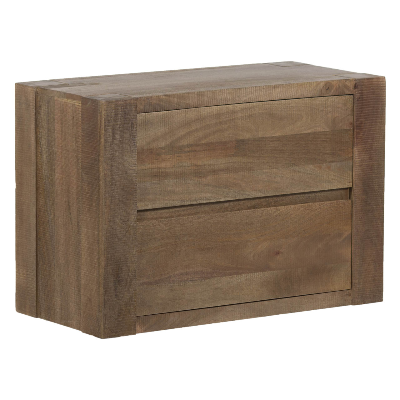 Daldas Mango Wood 2 Drawer Bedside Table