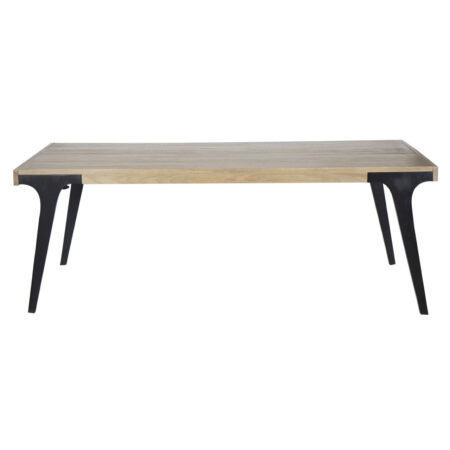 Dallas Mango Wood Metal Legs Extension Table