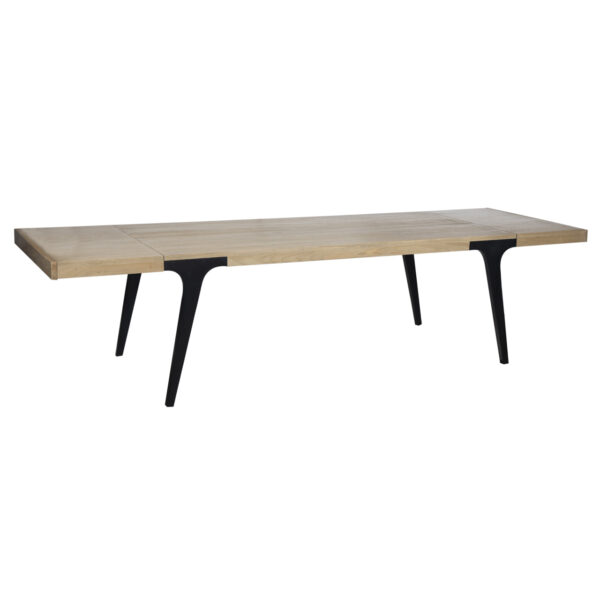 Dallas Mango Wood Metal Legs Extension Table