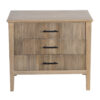 Damon Mango Wood 3 Drawer Nightstand