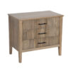 Damon Mango Wood 3 Drawer Nightstand