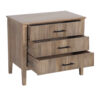 Damon Mango Wood 3 Drawer Nightstand