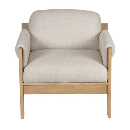 Dasmond Mango Wood Milano Fabric Arm Chair