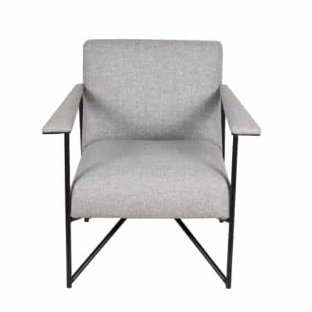 Denton Metal With Fabric Armchair - Grey Denton Metal With Fabric Armchair - Grey