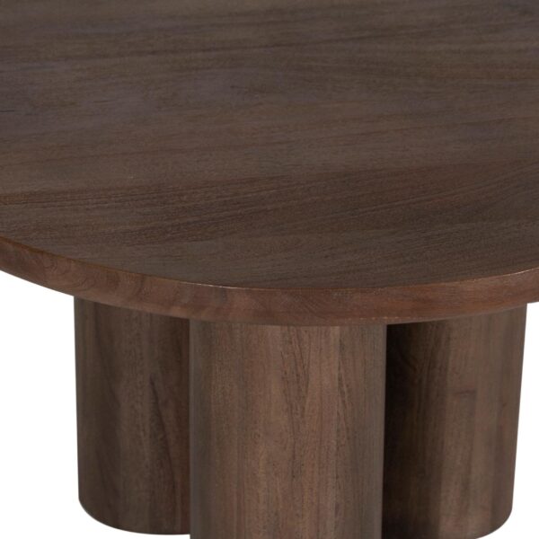 Dilara Acacia Wood Round Coffee Table