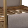Dowen Mango Wood Fabric Queen Bed