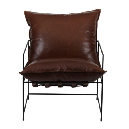 Ducal Accent Chair in Fabric or Leather