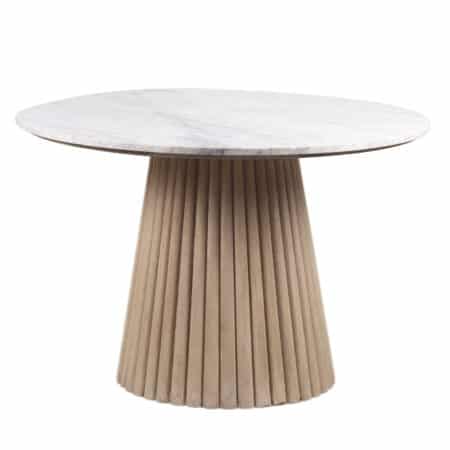 Edgar Round Side Table With Marble Top