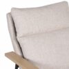 Ellery Metal Wood Fabric Arm Chair