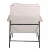 Ellery Metal Wood Fabric Arm Chair