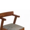 Faelyn Acacia Wood Fabric Arm Chair