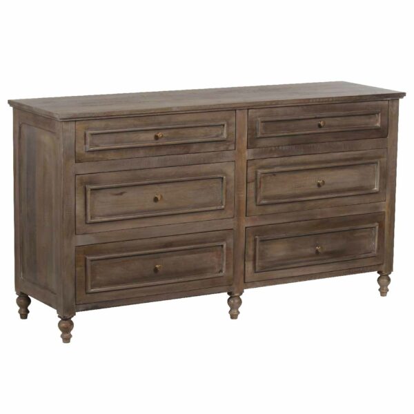 Florence Mango Wood 6 Drawer Dresser