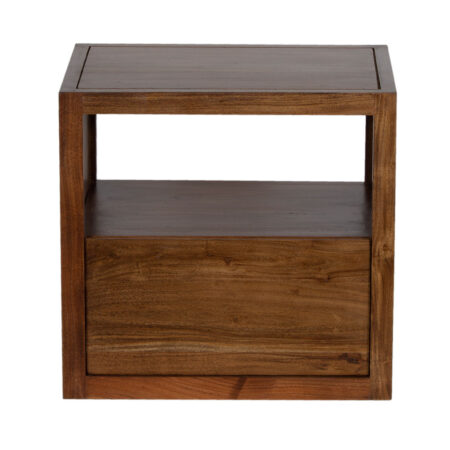 Folsom Acacia 1 Drawer Side Table Large