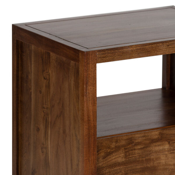 Folsom Acacia 1 Drawer Side Table Large