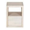 Folsom Mango Wood 1 Drawer Side Table